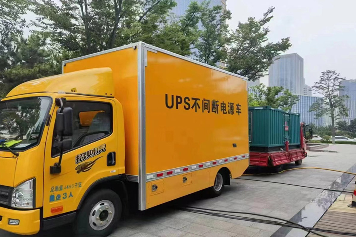 瓯海发电机租赁施工现场
